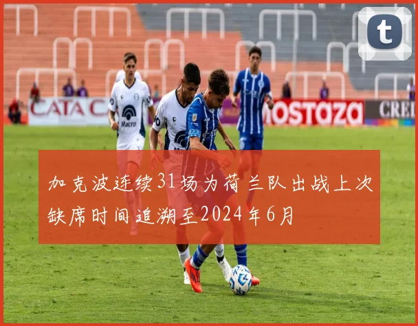 加克波连续31场为荷兰队出战上次缺席时间追溯至2024年6月